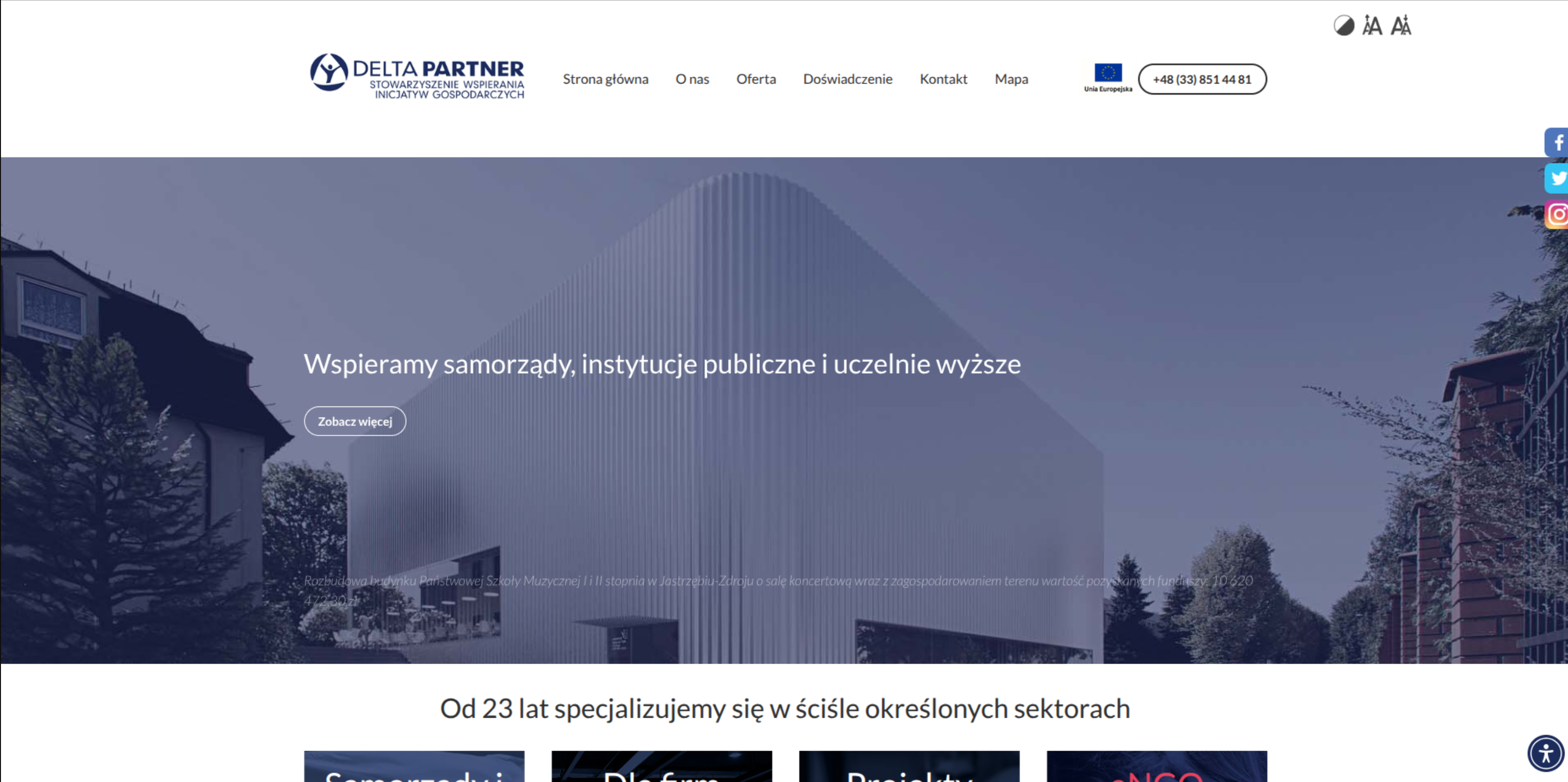 Delta Partner - Strona dla firmy doradczej