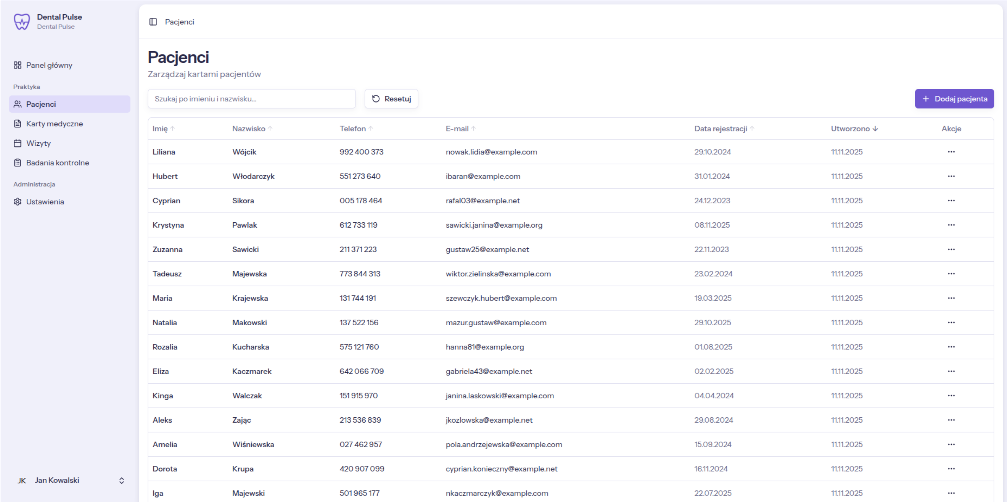Dental Pulse - System zarządzania gabinetem stomatologicznym